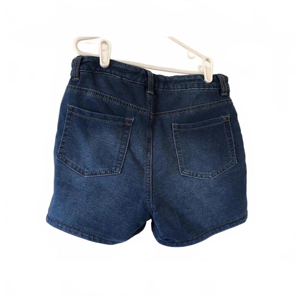 Girls Knit Denim Shorts